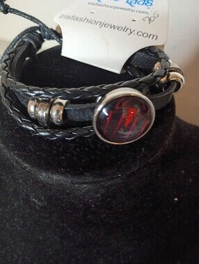 Black Drawstring Bracelet
